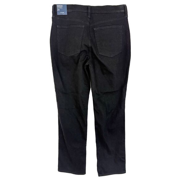 J. CREW Essentials Straight Jean 29 All Day Stretch Black BT022 Casual NWT B54 - Picture 3 of 6